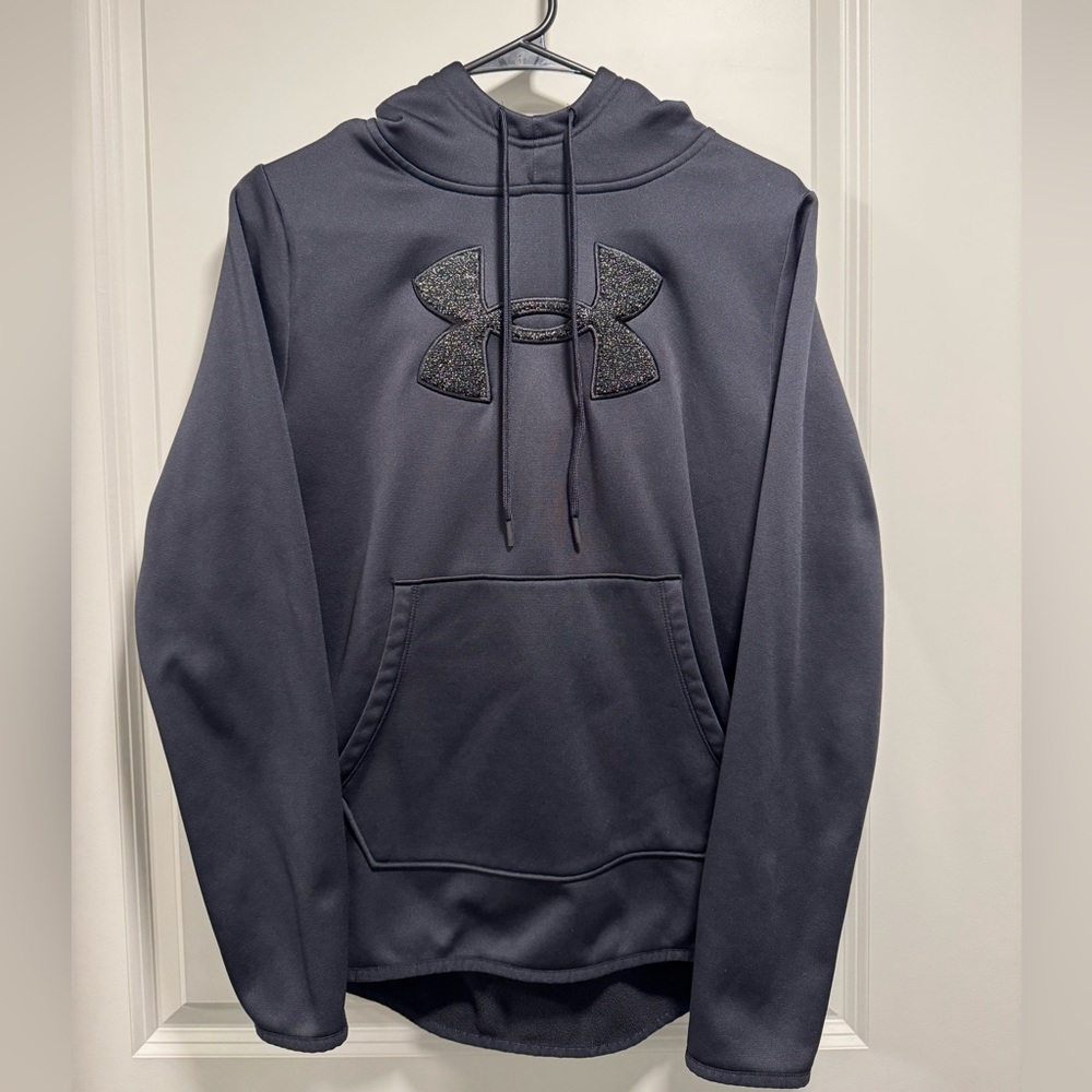 Under Armour Essential Fleece Black Hoodie - Picture 2 of 8